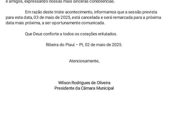 NOTA DE PESAR